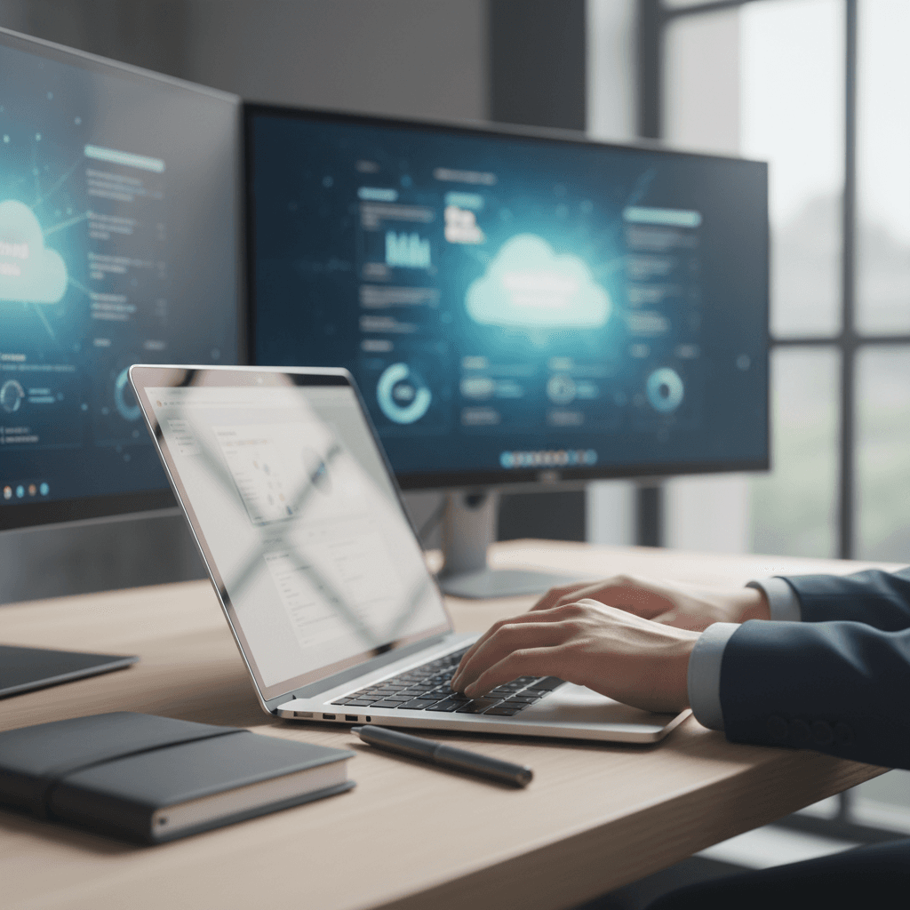 IT consultant at work