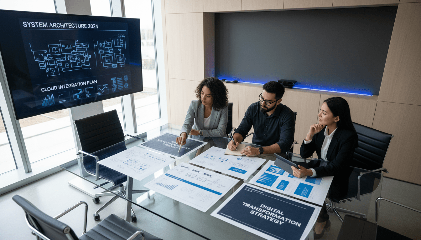 Team collaboration on IT consulting project